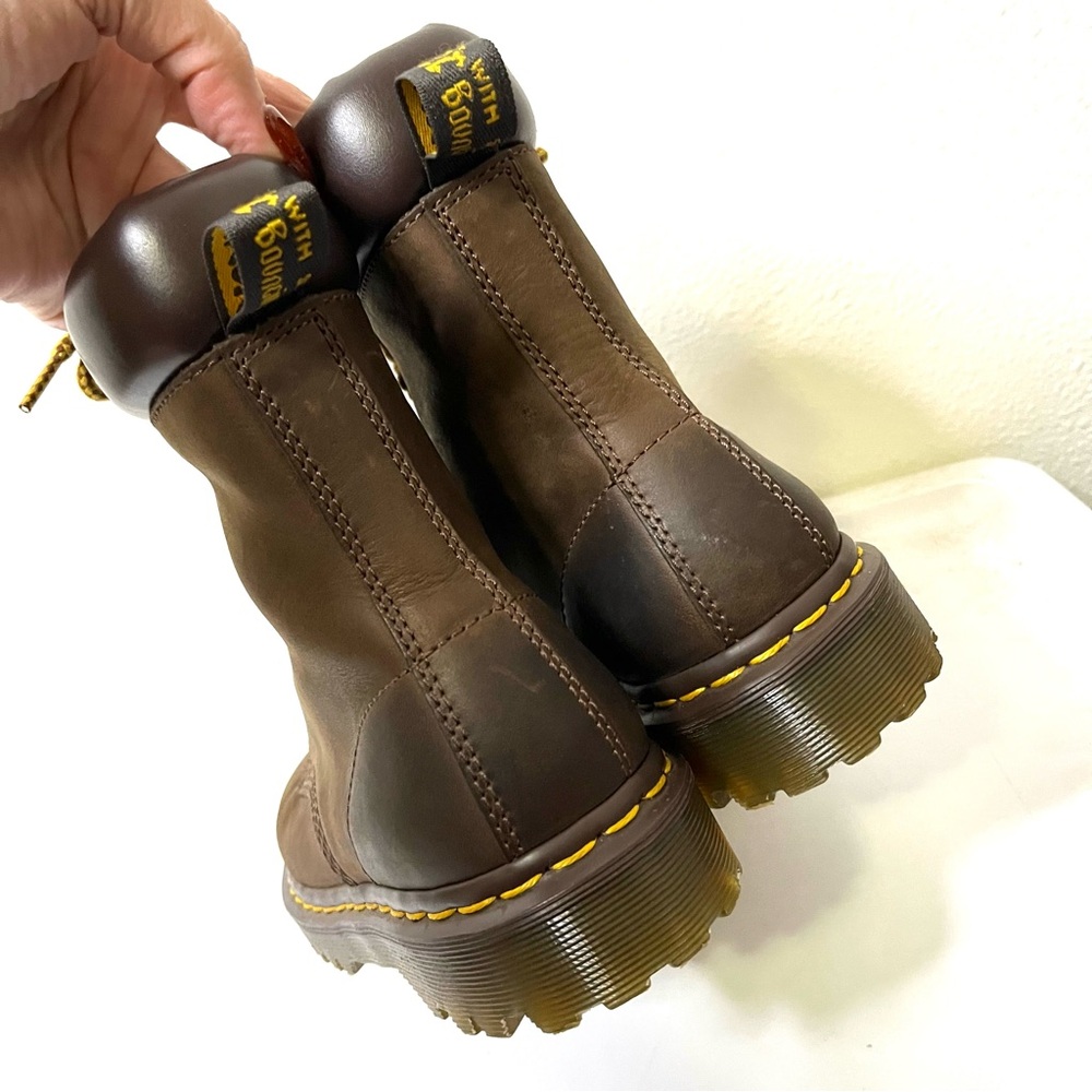 Dr. Martens Wyoming Padten oiled leather Brown Boots lace up sz 6 airwair - Picture 7 of 10